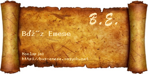 Búz Emese névjegykártya